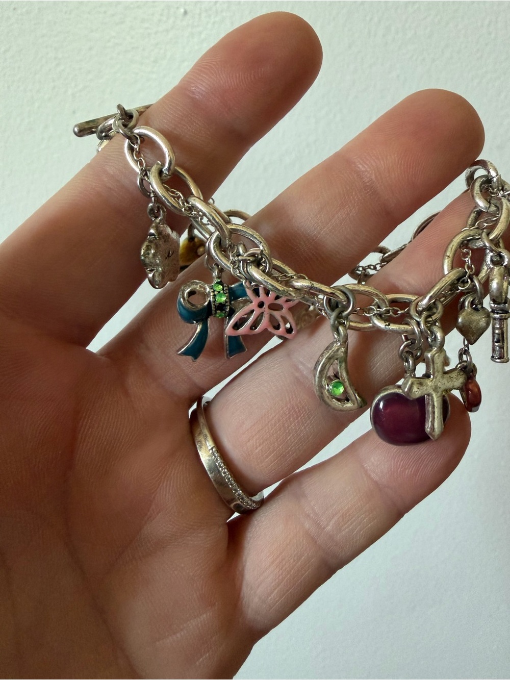 Silver tone charm bracelet - Picture 4 of 5